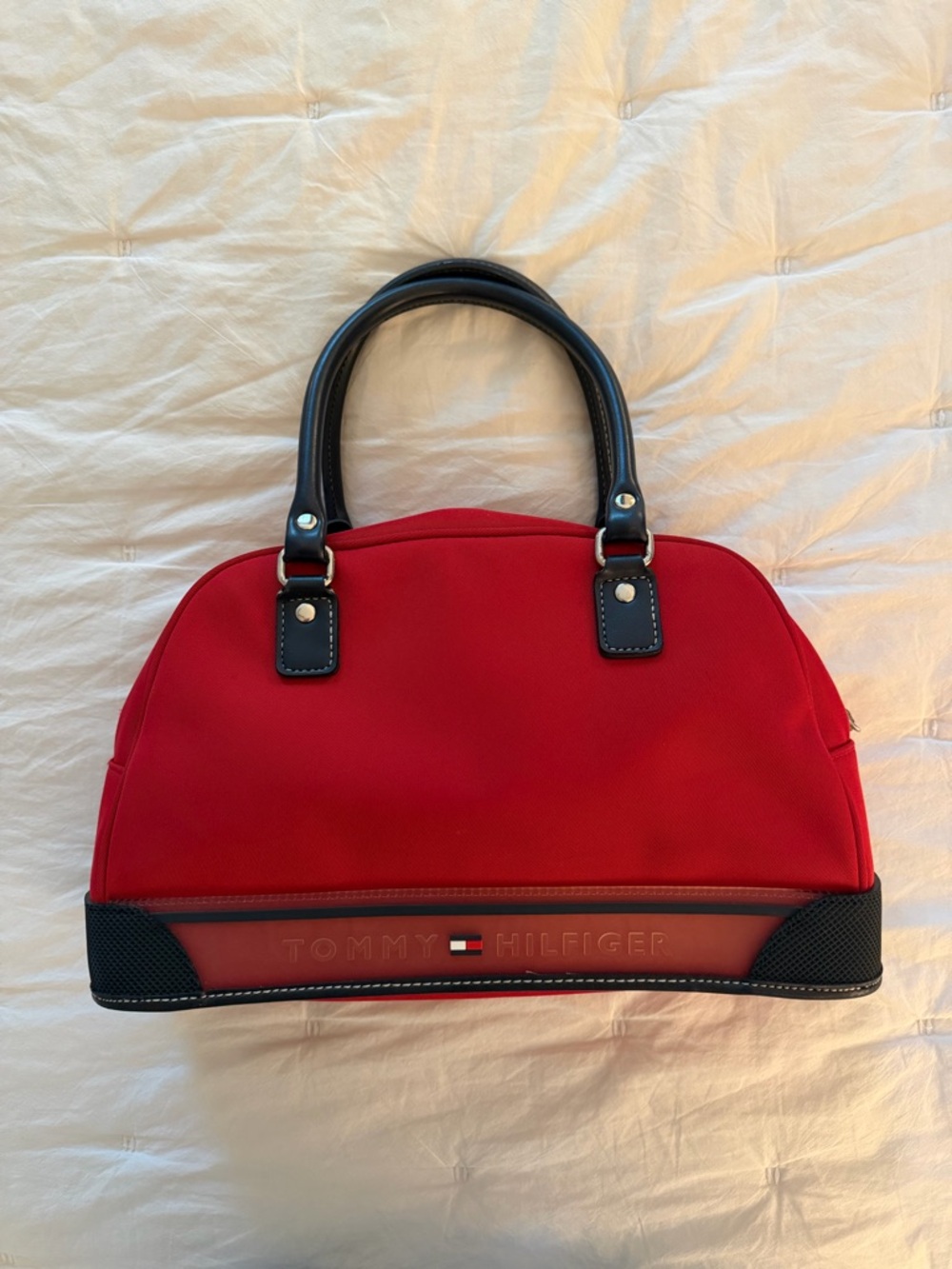 Vintage Tommy Hilfiger Red & Navy Purse Bag